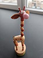 Houten drukpop giraffe, Zo goed als nieuw, Ophalen of Verzenden, Zo goed als nieuw