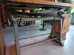 Unieke tafel - metaal snijmachine onderstel, Ophalen