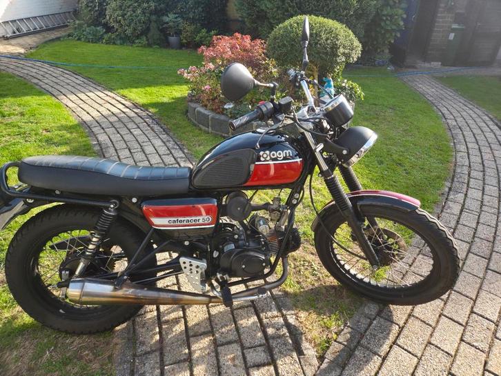 AGM Caferacer 50cc - 45km/u, Fietsen en Brommers, Brommers | Overige merken, Gebruikt, Maximaal 45 km/u, Ophalen