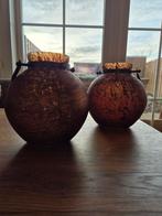 Riviera Maison Siervazen - Brons, set 2 stuks, Ophalen, Overige materialen, Gebruikt, Overige kleuren