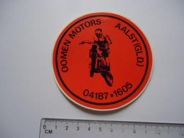 sticker oud OOMEN MOTORS aalst gld motorcross cross motor beschikbaar voor biedingen