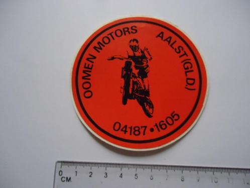 sticker oud OOMEN MOTORS aalst gld motorcross cross motor, Verzamelen, Stickers, Zo goed als nieuw, Bedrijf of Vereniging, Verzenden