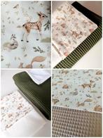 Wieglaken bosdieren hertjes, Kinderen en Baby's, Babywiegjes en Ledikanten, Ophalen of Verzenden, Nieuw, Wieg