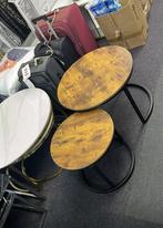 Bijzettafel Echte bamboe hout LET! Op voor alle 2x €39, Minder dan 55 cm, Rond, Nieuw, Ophalen of Verzenden