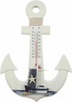 Houten anker met thermometer, Huis en Inrichting, Ophalen of Verzenden, Nieuw, Buitenthermometer