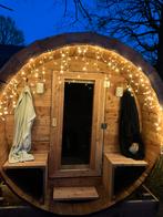 Lig Sauna | Barrel sauna | 6 pers. | Camping pod I Ø2,06x2.8, Ophalen, Zo goed als nieuw, Fins of Traditioneel, Complete sauna