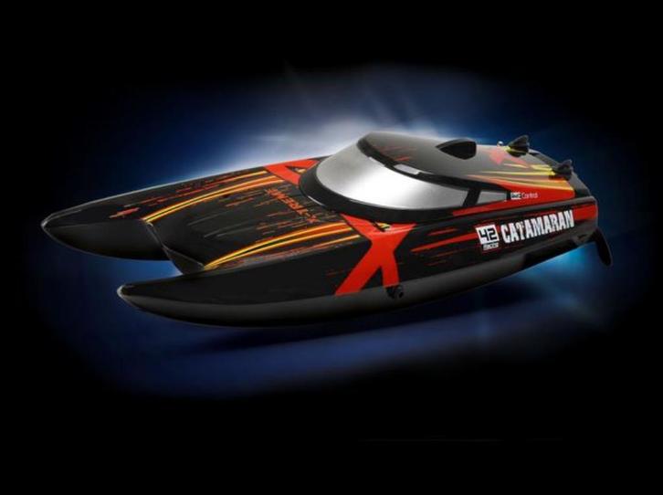 Razendsnelle Wendbare Raceboot Catamaran 45 km/h, Hobby en Vrije tijd, Modelbouw | Boten en Schepen, Nieuw, Ophalen of Verzenden
