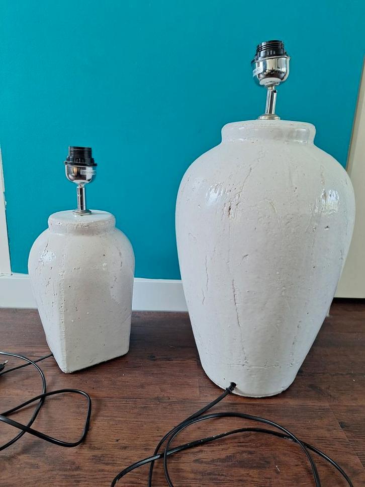 Lampvoet keramiek, set van 2, Huis en Inrichting, Lampen | Tafellampen, Zo goed als nieuw, 50 tot 75 cm, Overige materialen, Ophalen