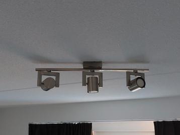 RVS LED-Spots 3x en 2x GU10 beschikbaar voor biedingen