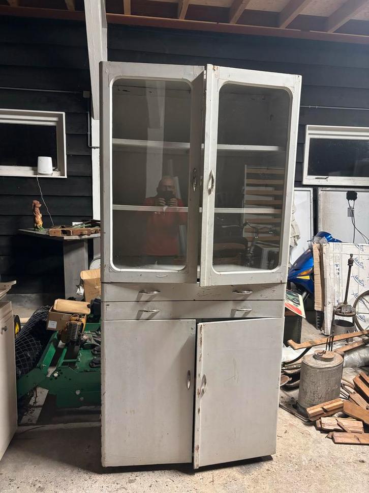 Oude medicijnkast - Opknapper, Huis en Inrichting, Kasten | Buffetkasten, Gebruikt, 200 cm of meer, 50 tot 100 cm, 25 tot 50 cm