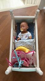 Baby born pop met flesje, speen  & houten bedje!, Ophalen, Gebruikt, Babypop