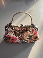 Vintage Beugeltasje met Borduursels en Steentjes, Ophalen of Verzenden