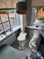 Staande leeslamp met lektuurbak, Huis en Inrichting, Lampen | Vloerlampen, Ophalen, Gebruikt, 150 tot 200 cm