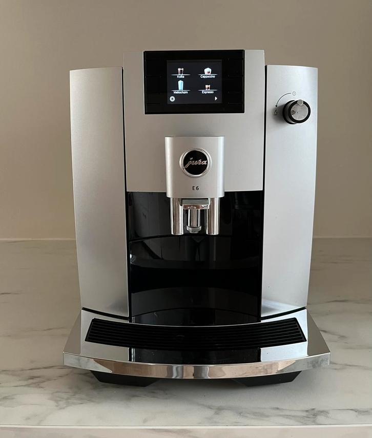 Jura E6 EC koffiemachine, Witgoed en Apparatuur, Koffiezetapparaten, Zo goed als nieuw, Koffiebonen, Koffiemachine, 10 kopjes of meer
