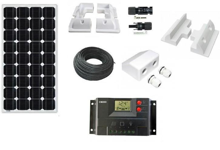 Nu: 100W set solar zonnepaneel daglicht paneel camper boot, Watersport en Boten, Accessoires en Onderhoud, Nieuw, Ophalen of Verzenden