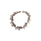 Vintage zilveren armband met leeuwen, Ophalen of Verzenden, Zo goed als nieuw, Met bedels of kralen, Zilver