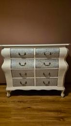 Prachtig Barok Kastje - Wit/Zilver - 6 Laden, Overige materialen, Barok, Zo goed als nieuw, Met lade(s)