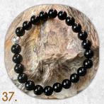 🦋MJB Armband nr: 37 Onyx halfedelsteen 17 cm, Sieraden, Tassen en Uiterlijk, Armbanden, Overige materialen, Zwart, Nieuw, Ophalen of Verzenden