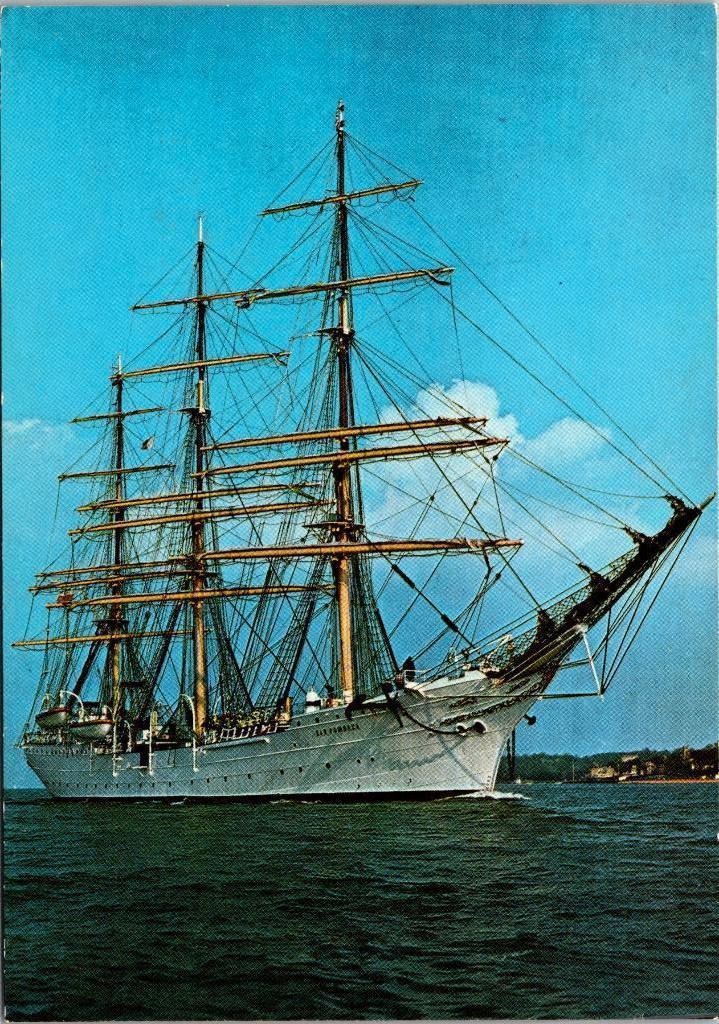 Dar Pomorza Zeilschip, Verzamelen, Ansichtkaarten | Themakaarten, Ongelopen, 1960 tot 1980, Voertuig, Verzenden