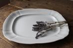 Oude brocante serveer schaal Regout off white Pronck & Praal, Ophalen of Verzenden