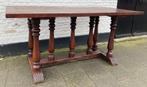 Hele stoere stevige antieke eiken tafel 84 x 163cm, hoog75cm, Ophalen of Verzenden