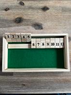 Shut the Box spel, Hobby en Vrije tijd, Gezelschapsspellen | Bordspellen, Een of twee spelers, Ophalen of Verzenden, Zo goed als nieuw