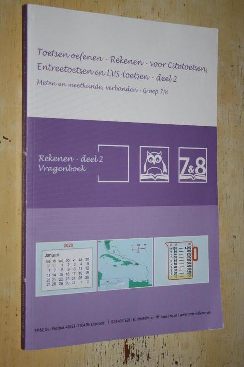 Toetsen oefenen Rekenen deel 2 Meten meetkunde Verbanden, Boeken, Advies, Hulp en Training, Gelezen, Ophalen of Verzenden