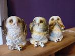 Uilen, horen zien & zwijgen set, Verzamelen, Beelden en Beeldjes, Ophalen of Verzenden, Nieuw, Dier