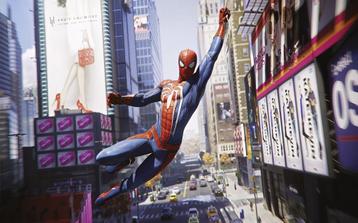 Spiderman fotobehang City Swing - Afm. 400 x 250 cm - NIEUW beschikbaar voor biedingen
