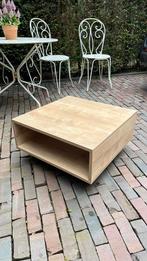 Salontafel licht eiken fineer, 100 tot 150 cm, Zo goed als nieuw, Minder dan 50 cm, Rechthoekig
