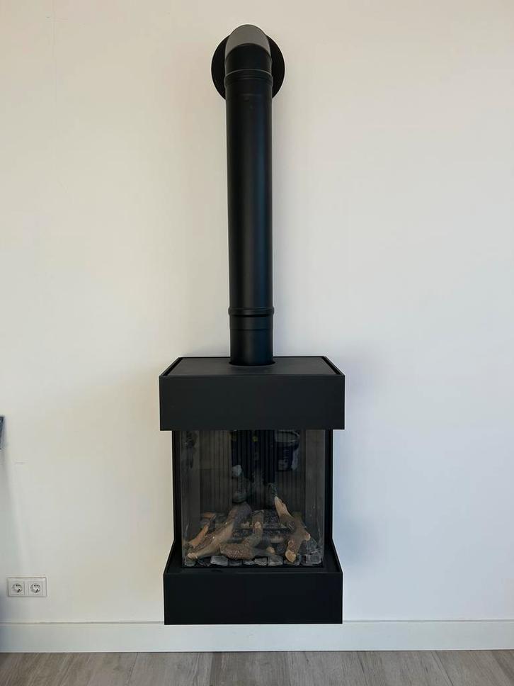 DRU Diablo Next Gashaard - Driezijdig vuurzicht, Huis en Inrichting, Haarden, Gebruikt, Gashaard, Ophalen