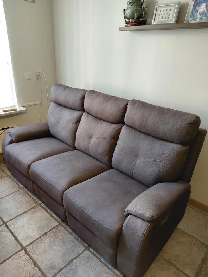 Mooie, stevige relaxbank - 190x80x105 cm, Huis en Inrichting, Fauteuils, Zo goed als nieuw, Stof, 75 tot 100 cm, Ophalen of Verzenden