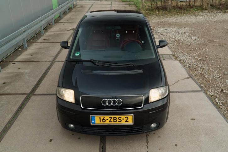 Audi A2 1.4 benzine 2003 vol opties, Auto's, Audi, Particulier, A2, Benzine, Stationwagon, Geïmporteerd, Zwart, Ophalen