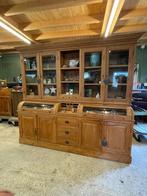 Teak buffetkast Apothekerskast Vitrinekast., Glas, Met deur(en), Massief Teak, Nieuw