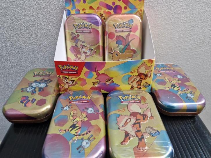 6x Pokémon 151 Scarlet & Violet Mini tin, Hobby en Vrije tijd, Verzamelkaartspellen | Pokémon, Nieuw, Meerdere kaarten, Foil, Ophalen of Verzenden