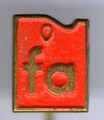 FA rood op koper brandstof speldje ( G_176 ), Verzamelen, Nieuw, Merk, Speldje of Pin, Verzenden