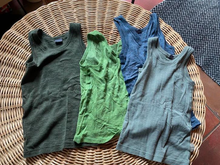 Setje hemden Dilling 110/116 en 122/128 wol en wol/zijde, Kinderen en Baby's, Kinderkleding | Kinder-kledingpakketten, Gebruikt
