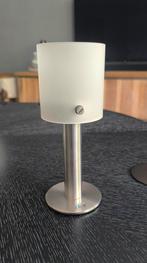 Zack theelichthouder van rvs en mat glas., Ophalen, Zo goed als nieuw, Overige materialen, Minder dan 25 cm