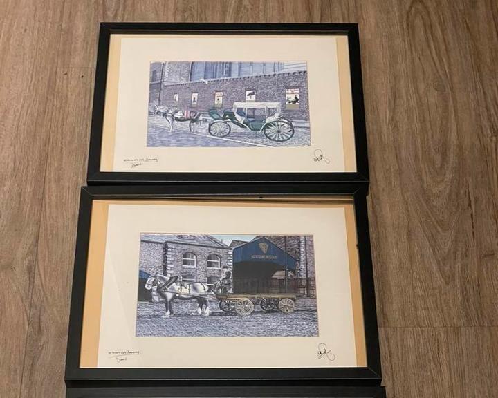 Guinness Art Collection, ter ere van het 250-jarig jubileum, Verzamelen, Biermerken, Reclamebord, Plaat of Schild, Ophalen