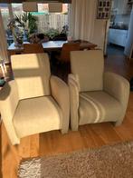 2 Leuke olijfgroene stoeltjes - comfortabel!, Ophalen, Minder dan 50 cm, Gebruikt, Minder dan 75 cm