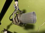 Grootmembraan condensator microfoon (incl. shockmount), Muziek en Instrumenten, Microfoons, Studiomicrofoon, Gebruikt, Ophalen of Verzenden