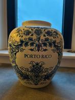 Delfts blauw vaas - Porto Rico, Ophalen, Gebruikt, Blauw, Aardewerk of Porselein