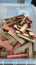 Kapla blokken hout en roze, Ophalen