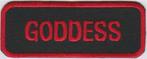Goddess stoffen opstrijk patch embleem, Ophalen of Verzenden, Nieuw