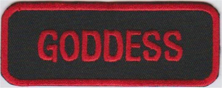 Goddess stoffen opstrijk patch embleem, Motoren, Accessoires | Overige, Nieuw, Ophalen of Verzenden