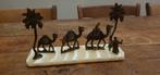 Vintage kamelen karavaan Marokko Toeareg volk albast voet, Verzamelen, Beelden en Beeldjes, Ophalen of Verzenden, Gebruikt