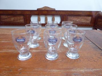 9 pastis glaasjes, Duval beschikbaar voor biedingen