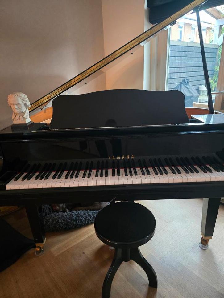Yamaha GA1 Babyvleugel - Prachtige Klank!, Muziek en Instrumenten, Piano's, Gebruikt, Vleugel, Zwart, Hoogglans, Ophalen