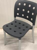 5 Grijze Kunststof Stoelen - Comfortabel & Stevig, Ophalen, Kunststof, Gebruikt, Grijs