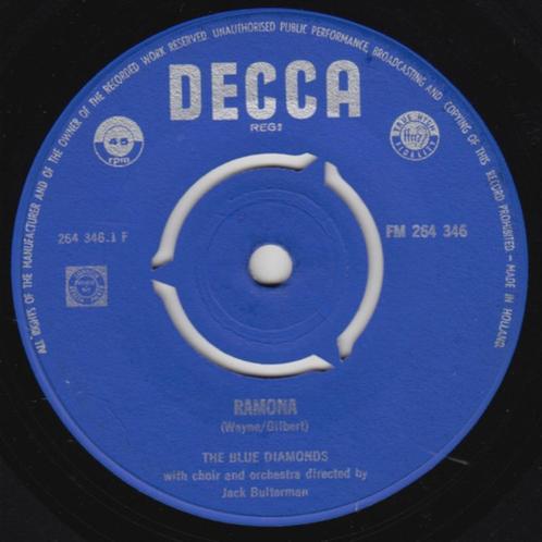 The Blue Diamonds – Ramona / All Of Me, Cd's en Dvd's, Vinyl Singles, Gebruikt, Single, Pop, 7 inch, Ophalen of Verzenden